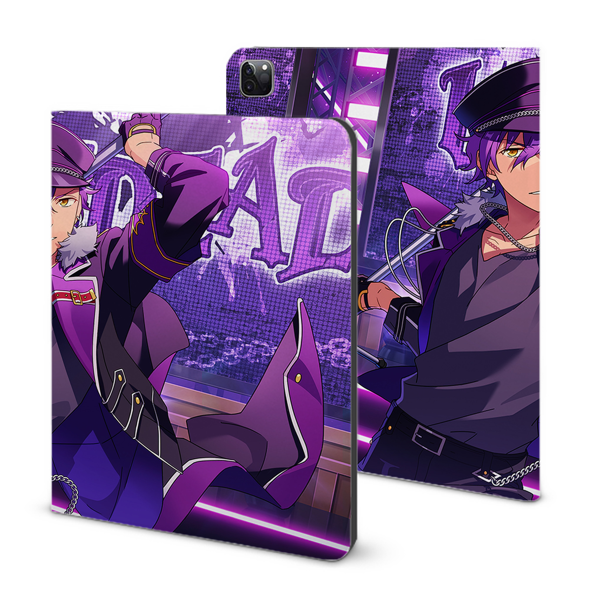 （画像用） あんさんぶるスターズ! Ensemble Stars IPad ケース ブック型 PUレザー TPU 耐衝撃 軽量 薄型 ペン収納なし 全面保護 IPad 各モデル対応